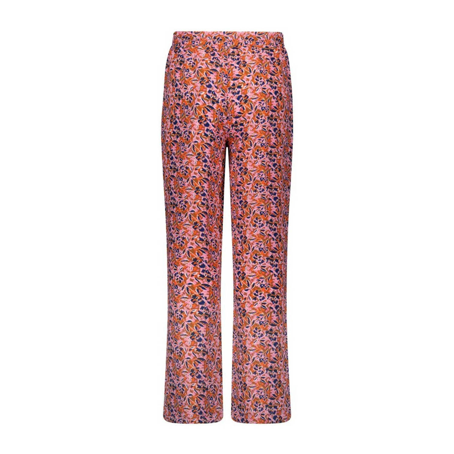 B.Nosy gebloemde high waist straight fit broek 902 stunning ao
