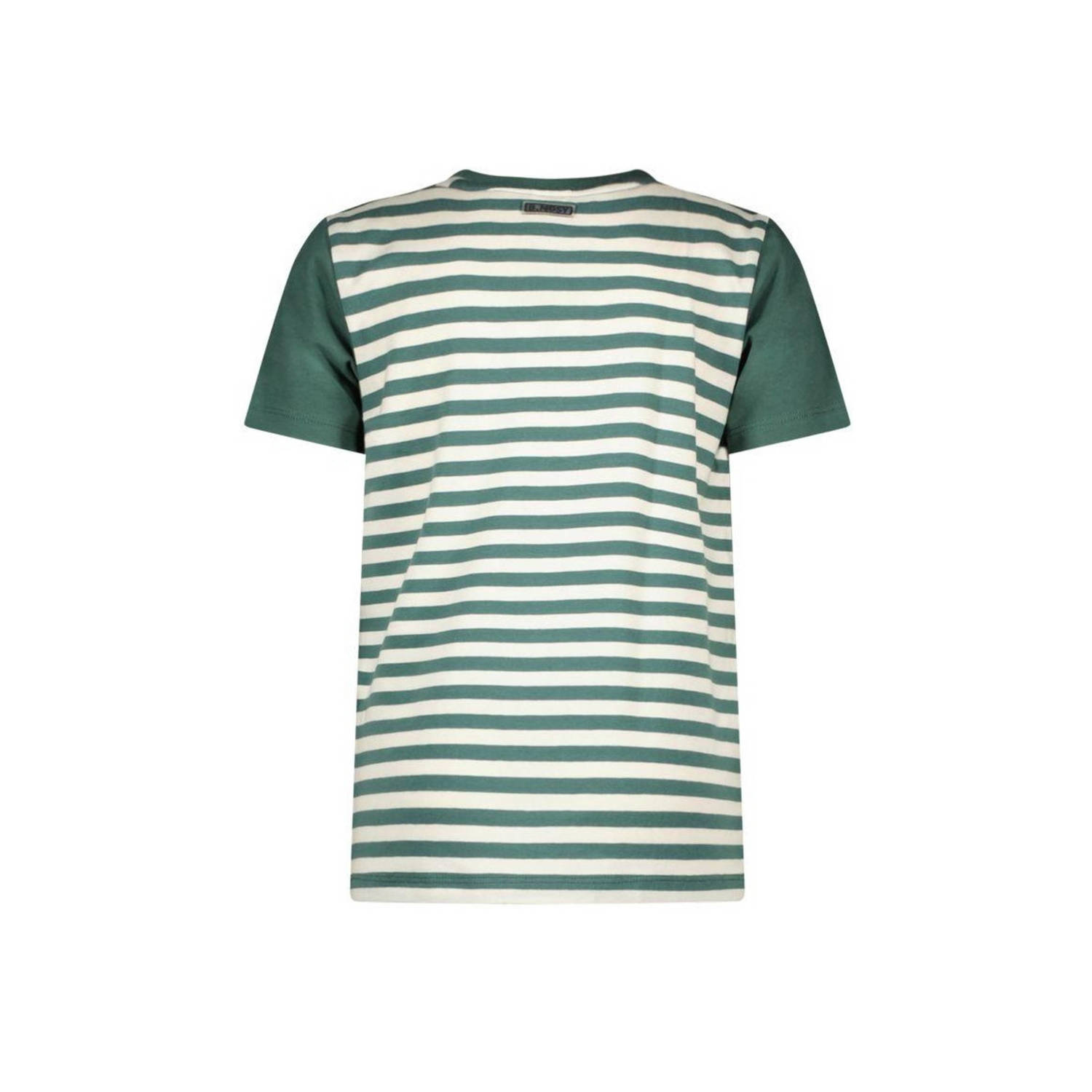 B.Nosy T-shirt Kai met printopdruk groen ecru