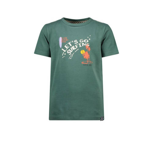 B.Nosy T-shirt Kai met printopdruk groen/ecru