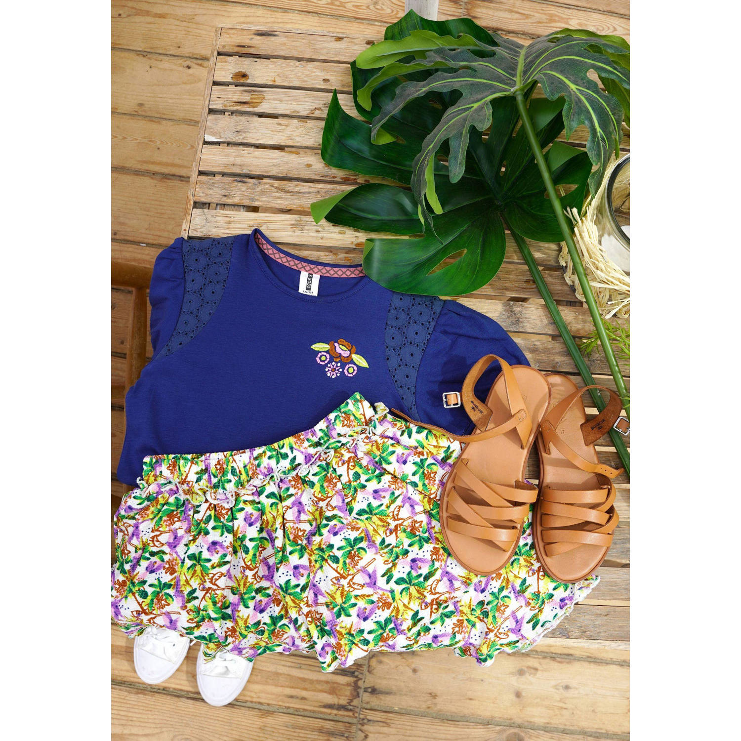 B.Nosy T-shirt met printopdruk donkerblauw