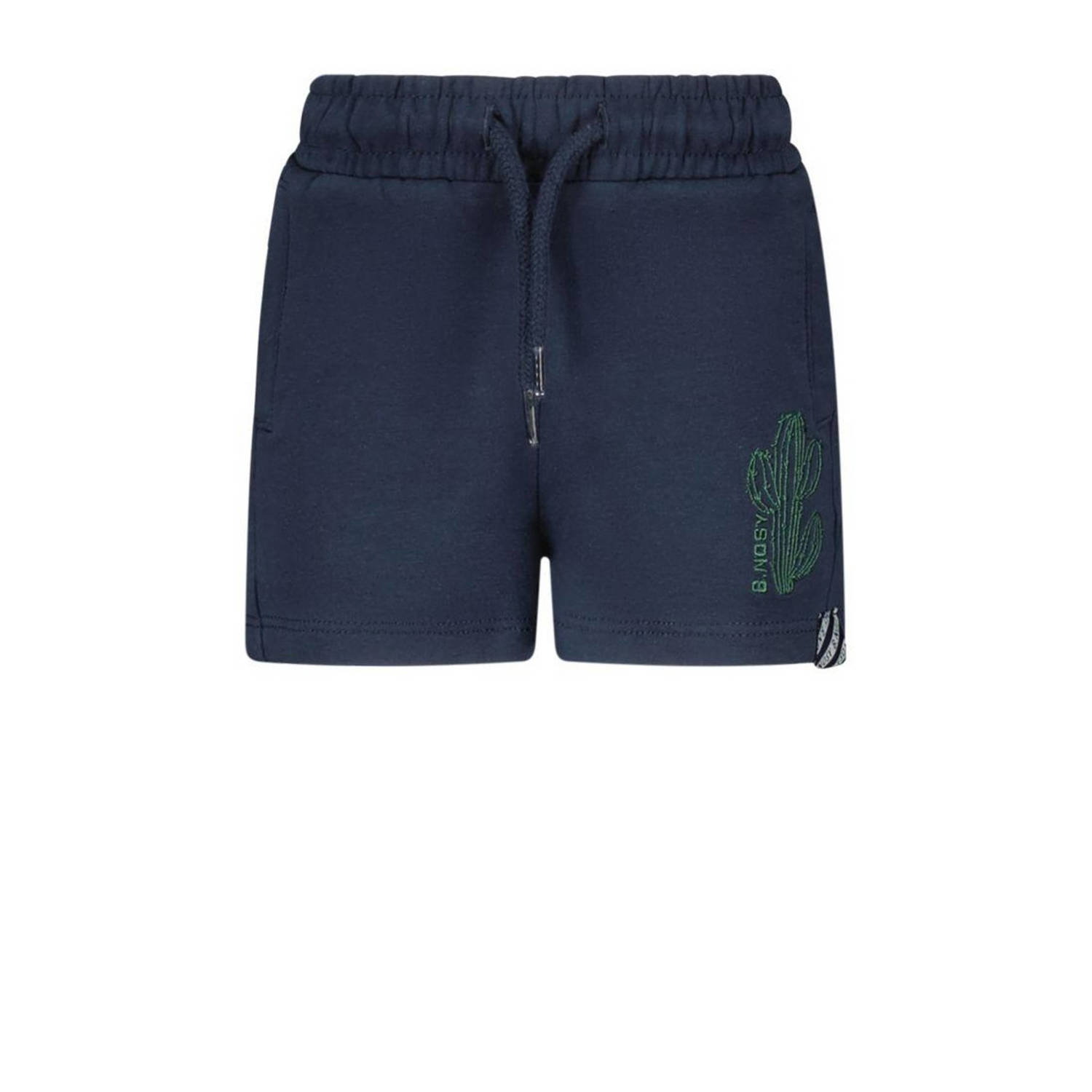 B.Nosy sweatshort Garret met printopdruk donkerblauw