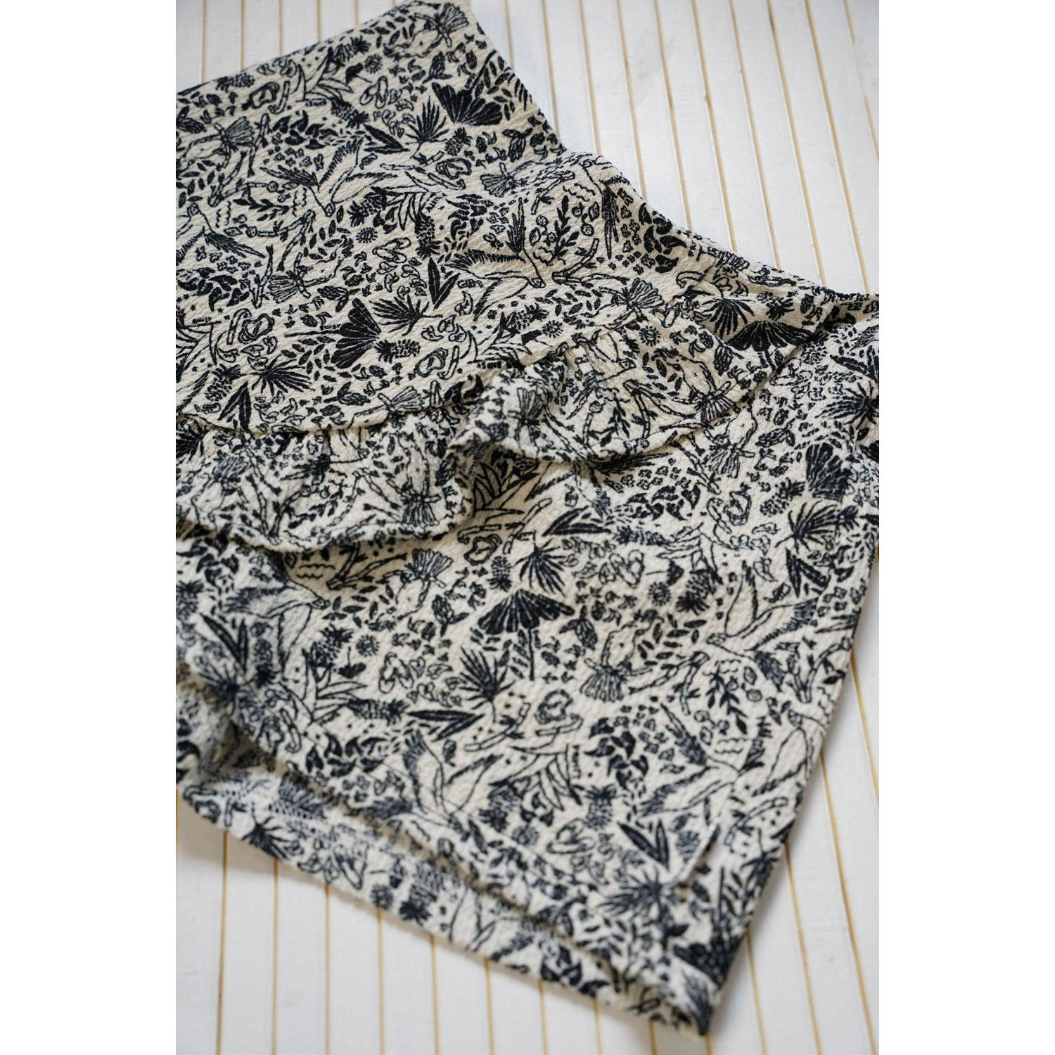 B.Nosy gebloemde skort Malon groen offwhite