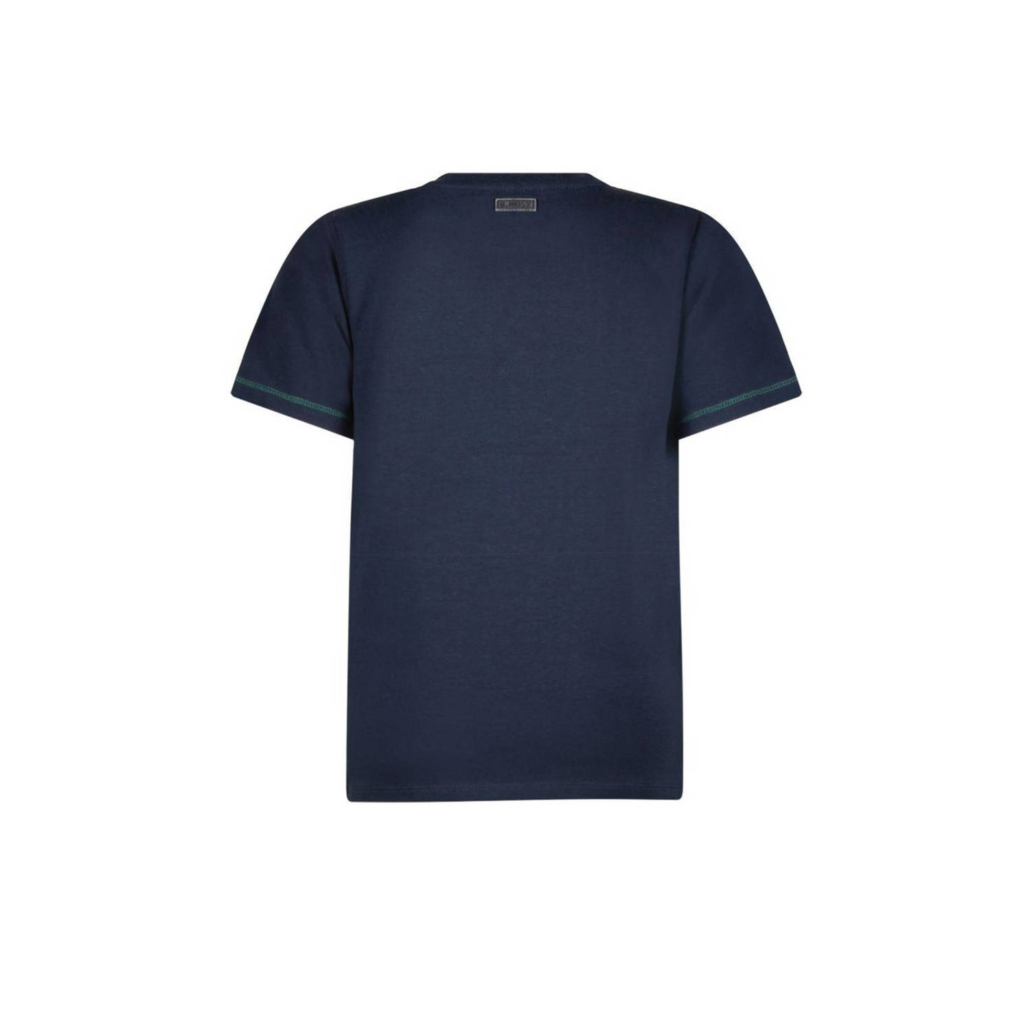 B.Nosy T-shirt Gust met printopdruk donkerblauw