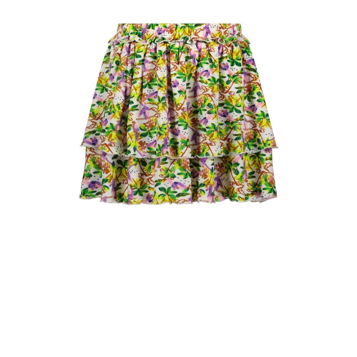 B.Nosy gebloemde rok groen geel Meisjes Polyester Bloemen 146 152