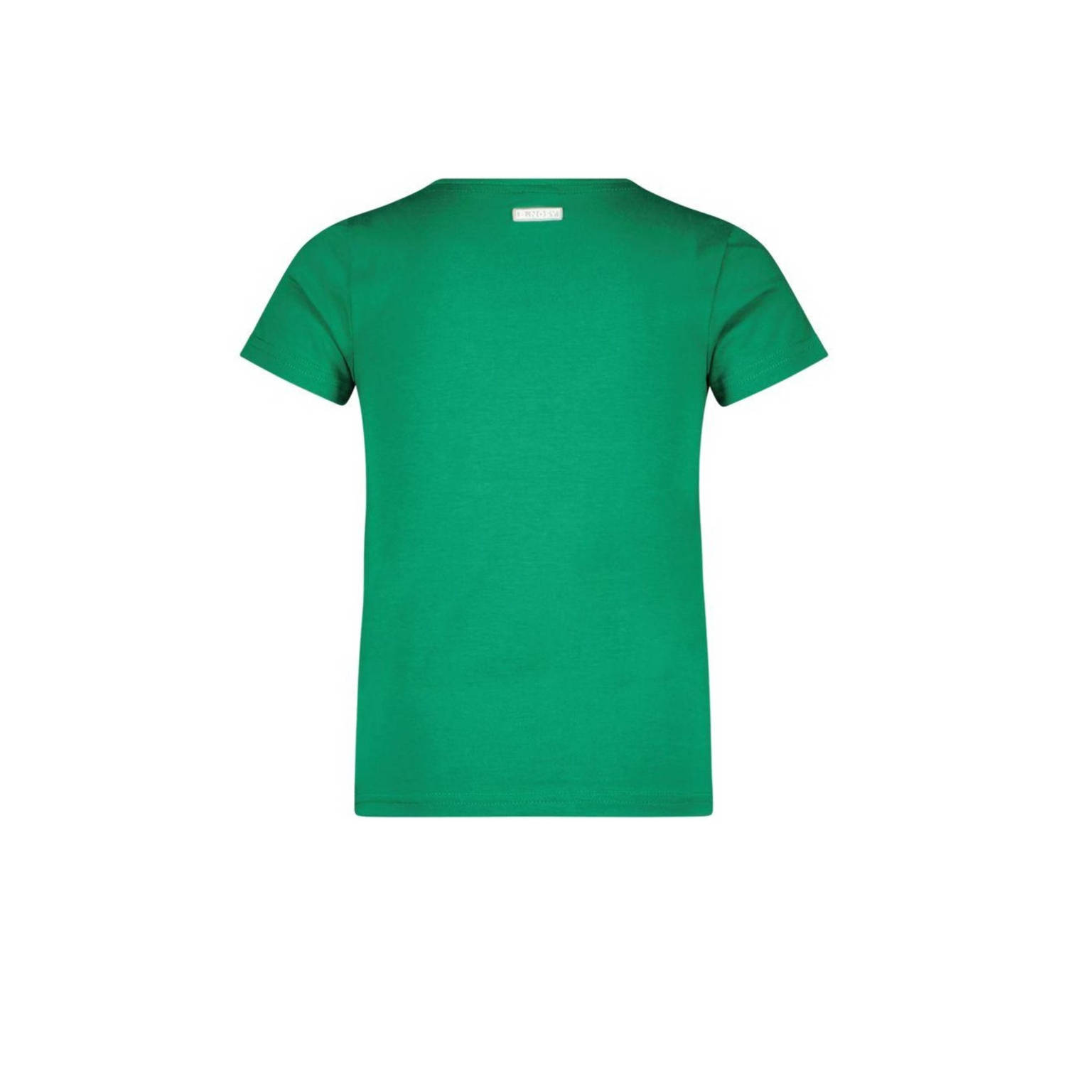 B.Nosy T-shirt Maud met tekst groen