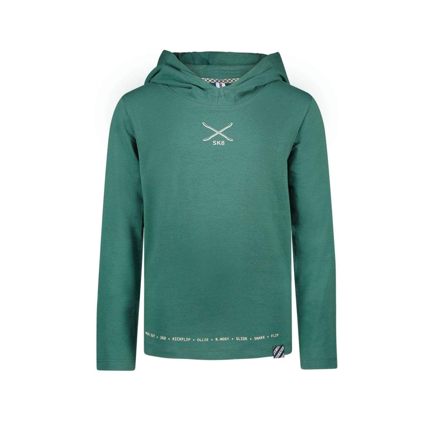 B.Nosy hoodie met printopdruk groen Sweater Printopdruk 122 128