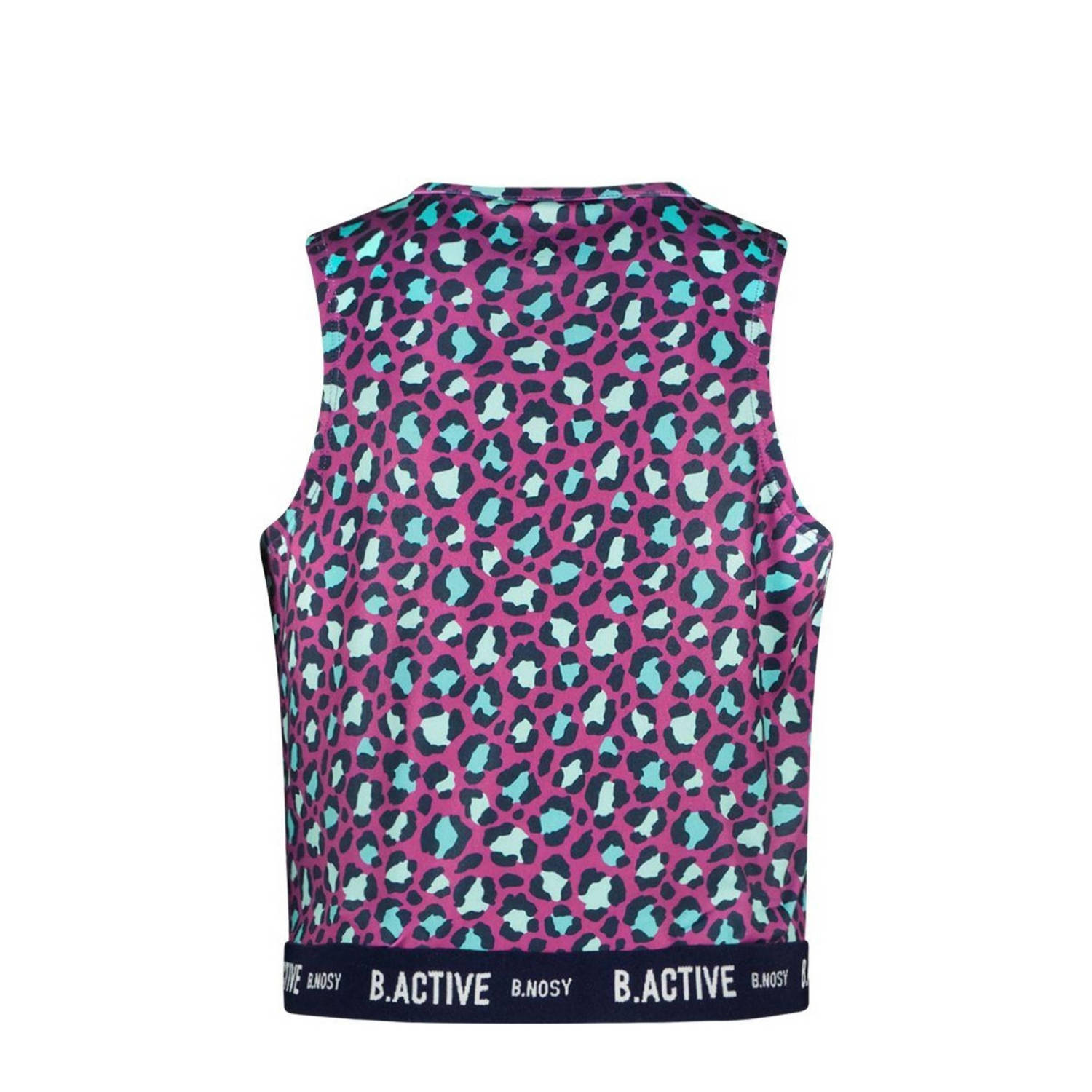 B.Nosy tanktop Amy paars aqua donkerblauw