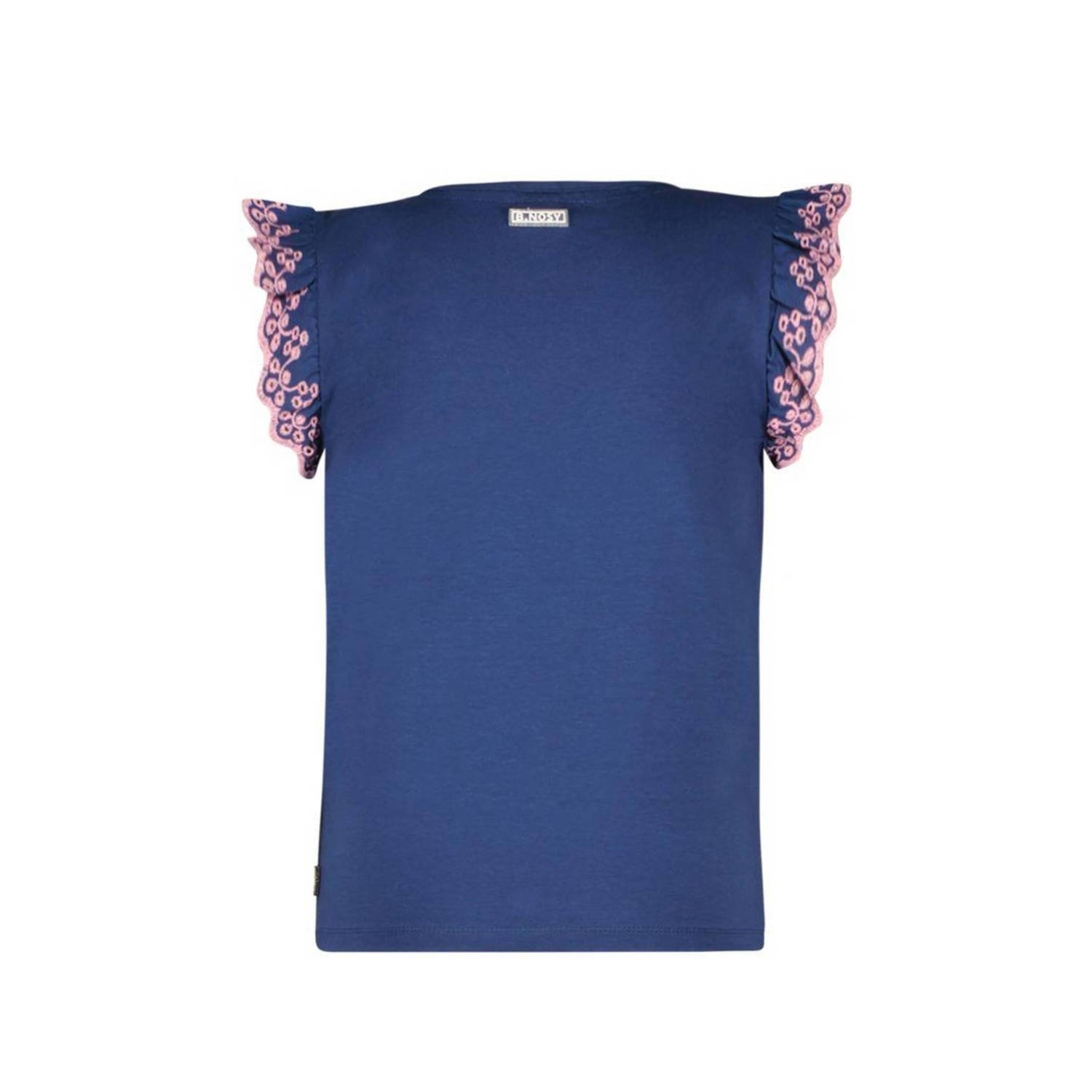 B.Nosy T-shirt Sylvie met printopdruk donkerblauw