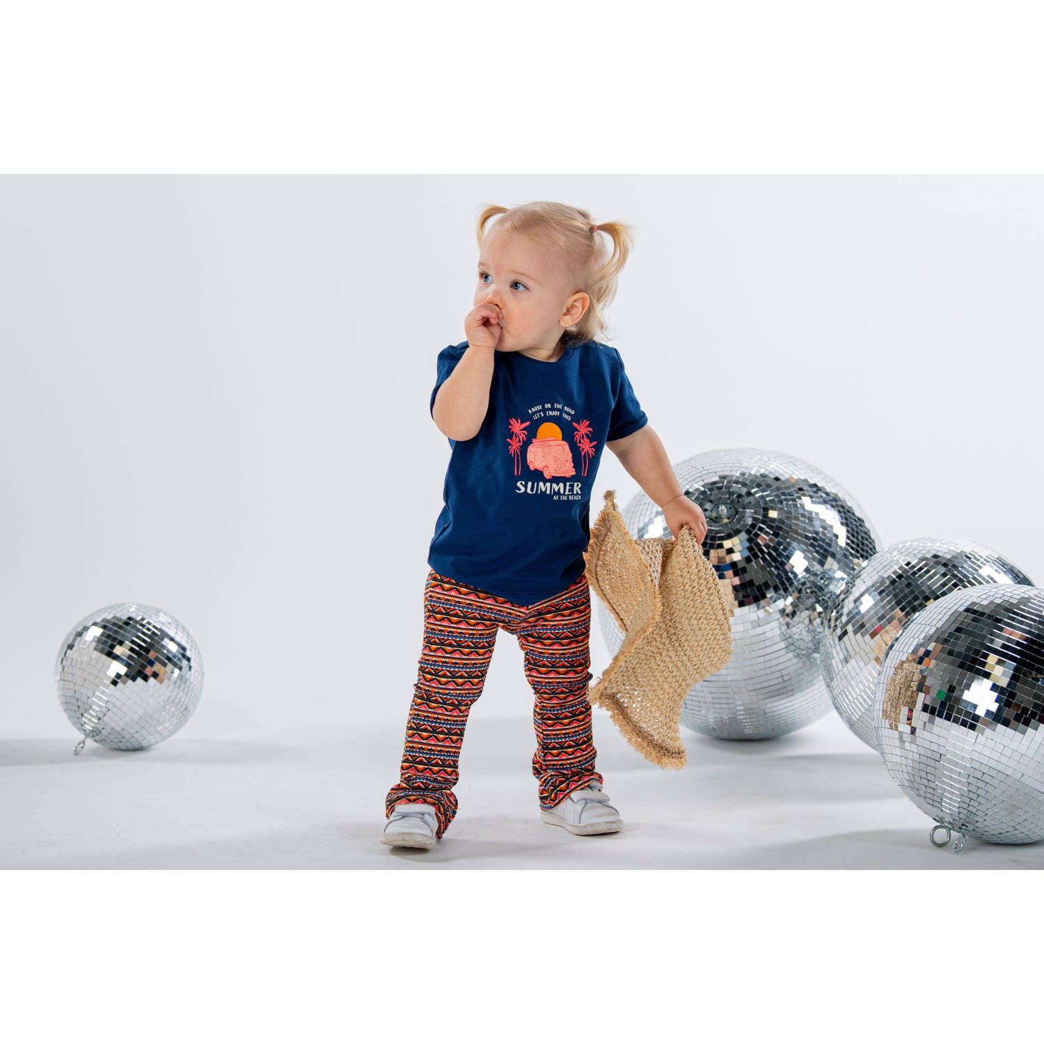 B.Nosy T-shirt Birdie met printopdruk donkerblauw