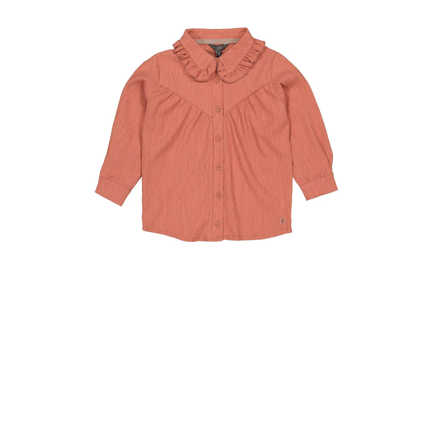 LEVV blouse MEXYL oudroze Meisjes Polyester Klassieke kraag Effen 104