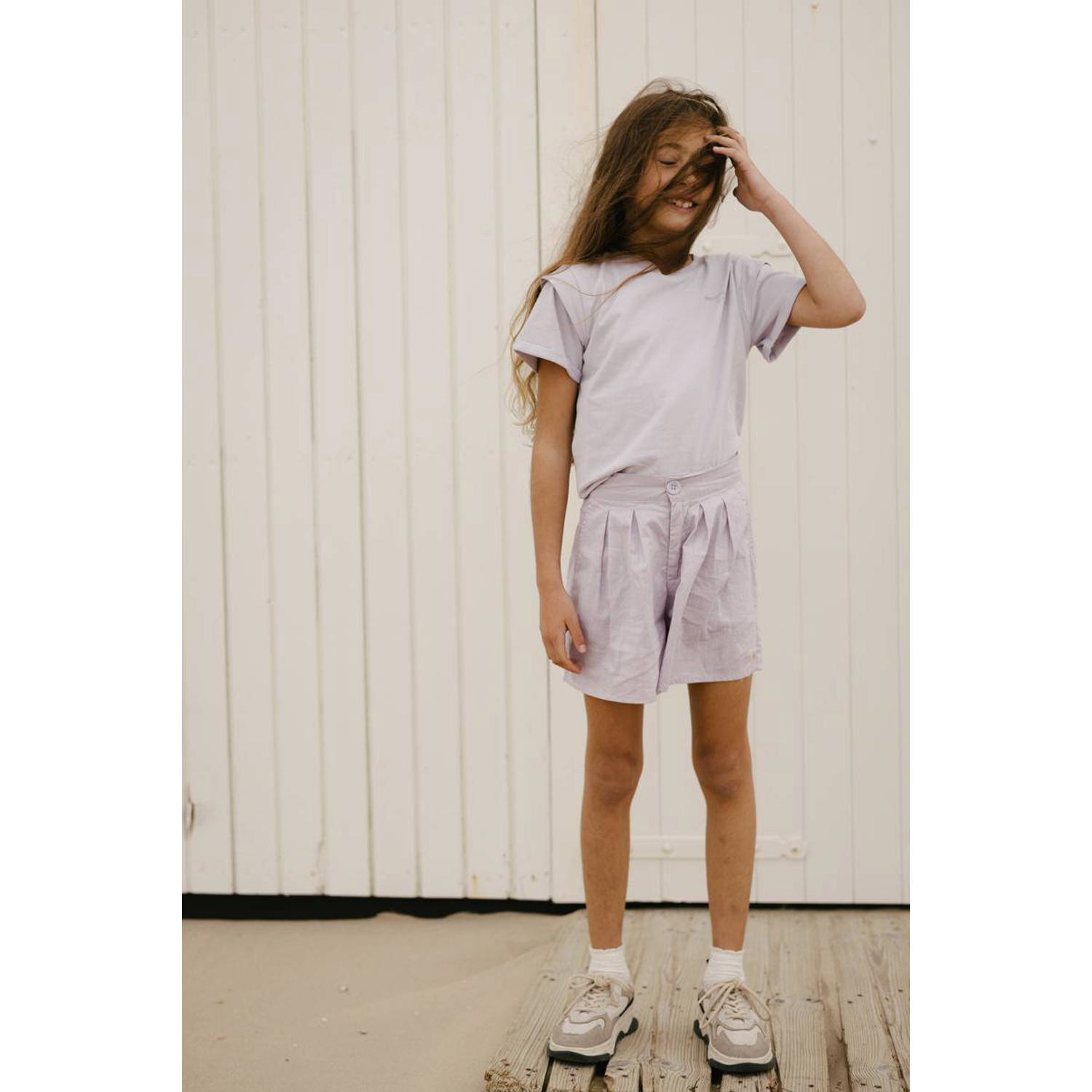 LEVV regular fit casual short KRISTIN violet