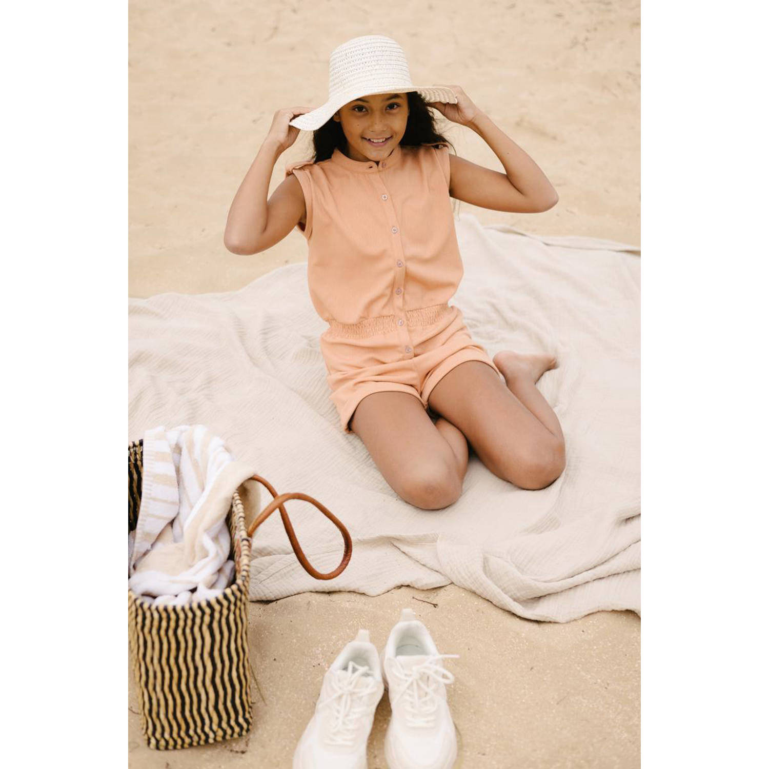 LEVV playsuit KAROON oranje