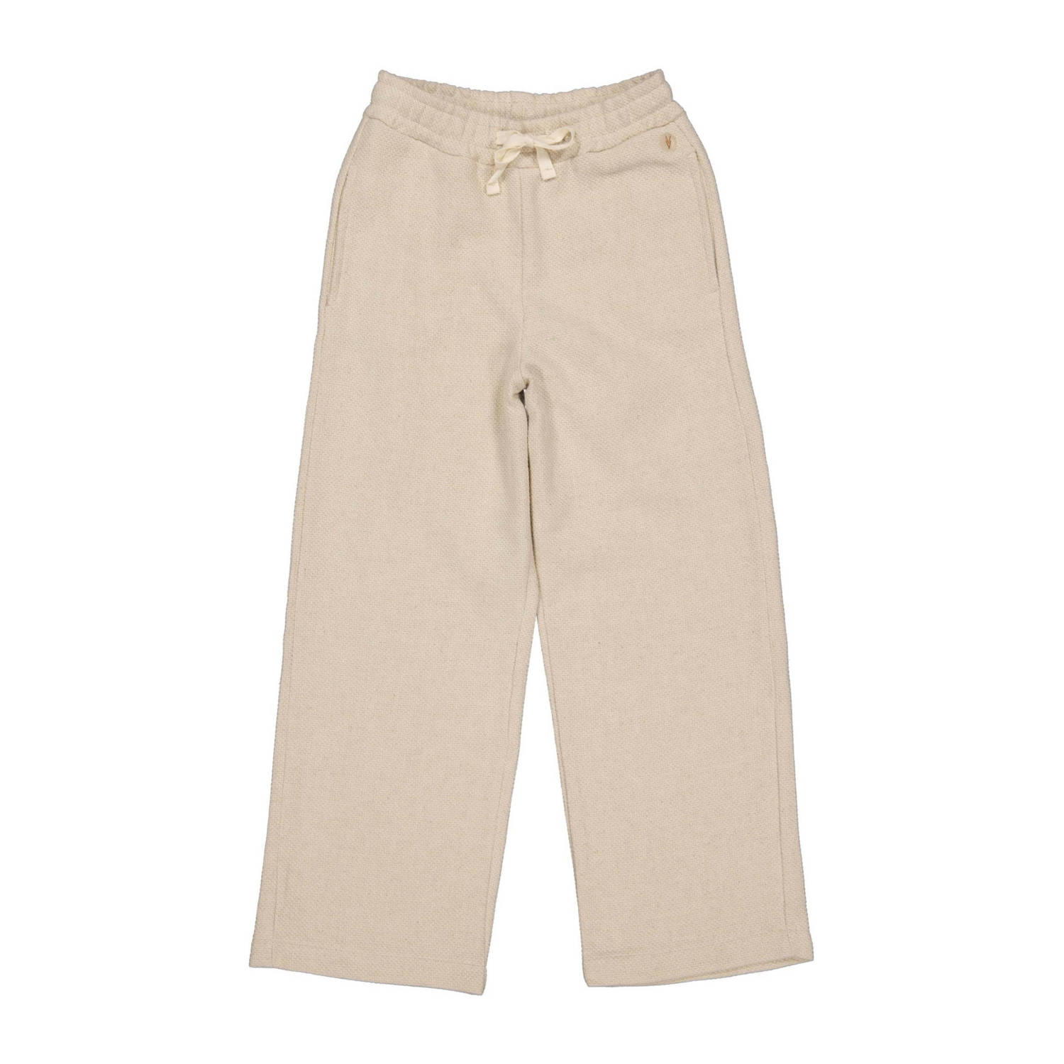LEVV wide leg broek KELLYL ecru Meisjes Katoen Effen 116