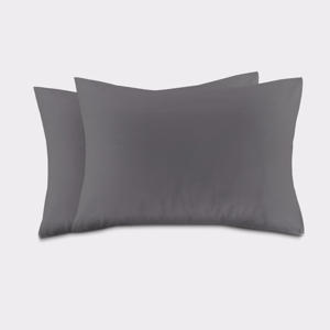 basis kussensloop - antraciet (60x70 cm) (set van 2)