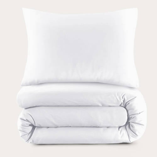 NOUS Living basis dekbedovertrek - wit (140x200 cm) - Wit