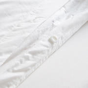 thumbnail: NOUS Living basis dekbedovertrek 2-persoons - wit (200x200 cm)