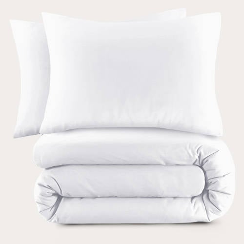 NOUS Living basis dekbedovertrek - wit (200x220 cm) - Wit
