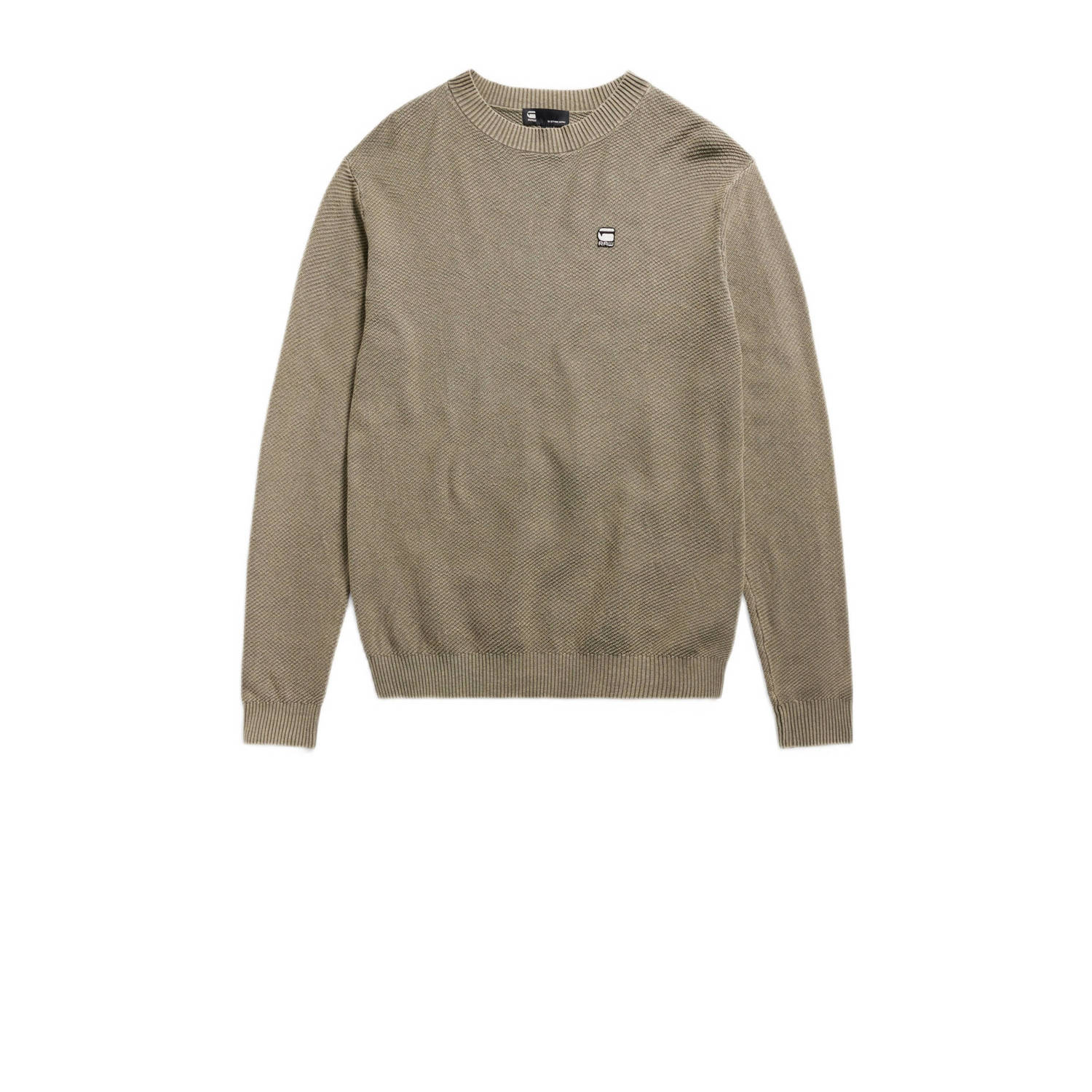 G-Star Raw Gebreide pullover met logostitching model 'Moss'