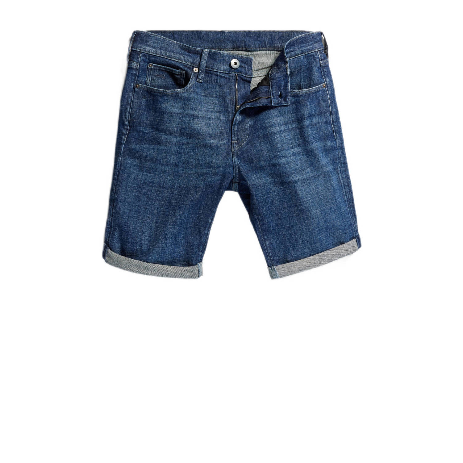 G-Star RAW 3301 Slim Denim Short Midden blauw Heren