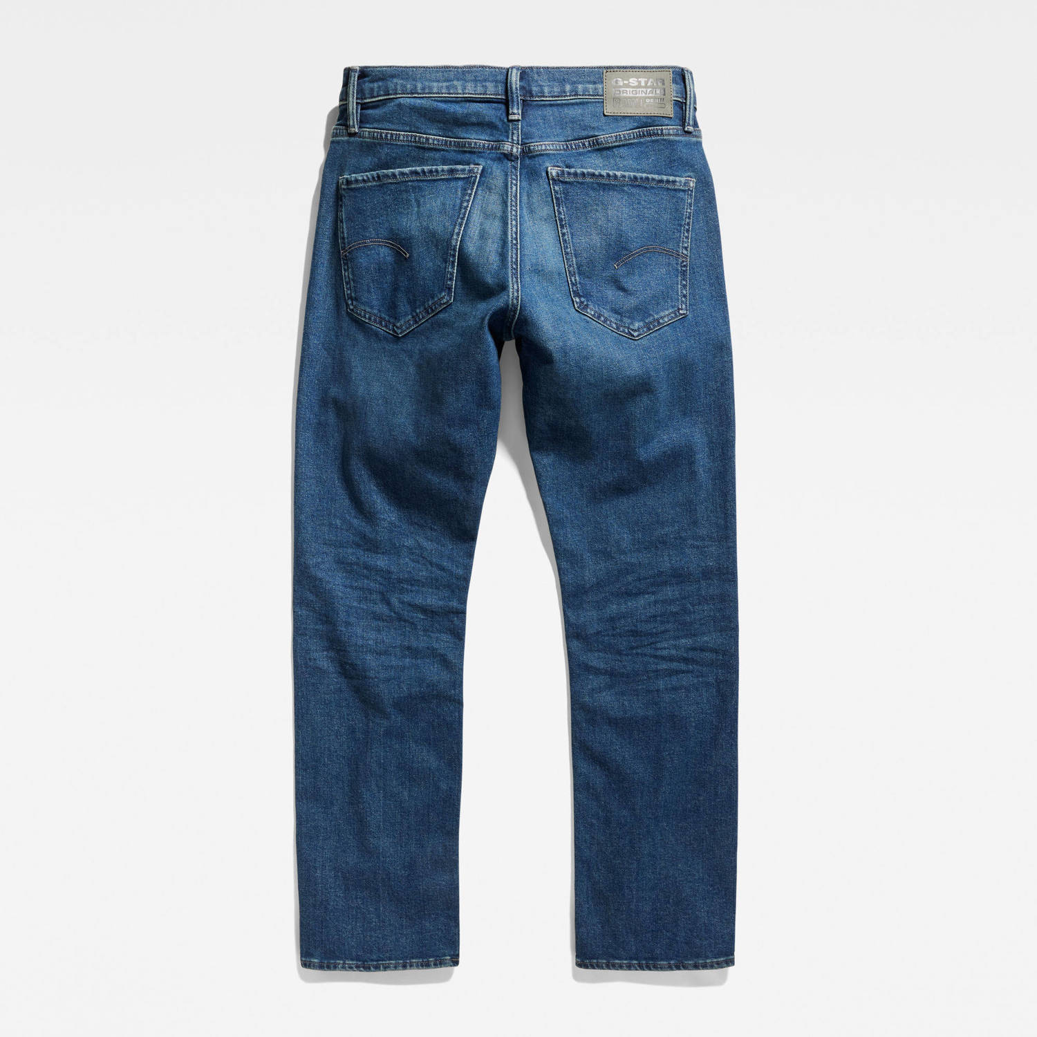 G-Star RAW Mosa Straight fit jeans worn in blue canal