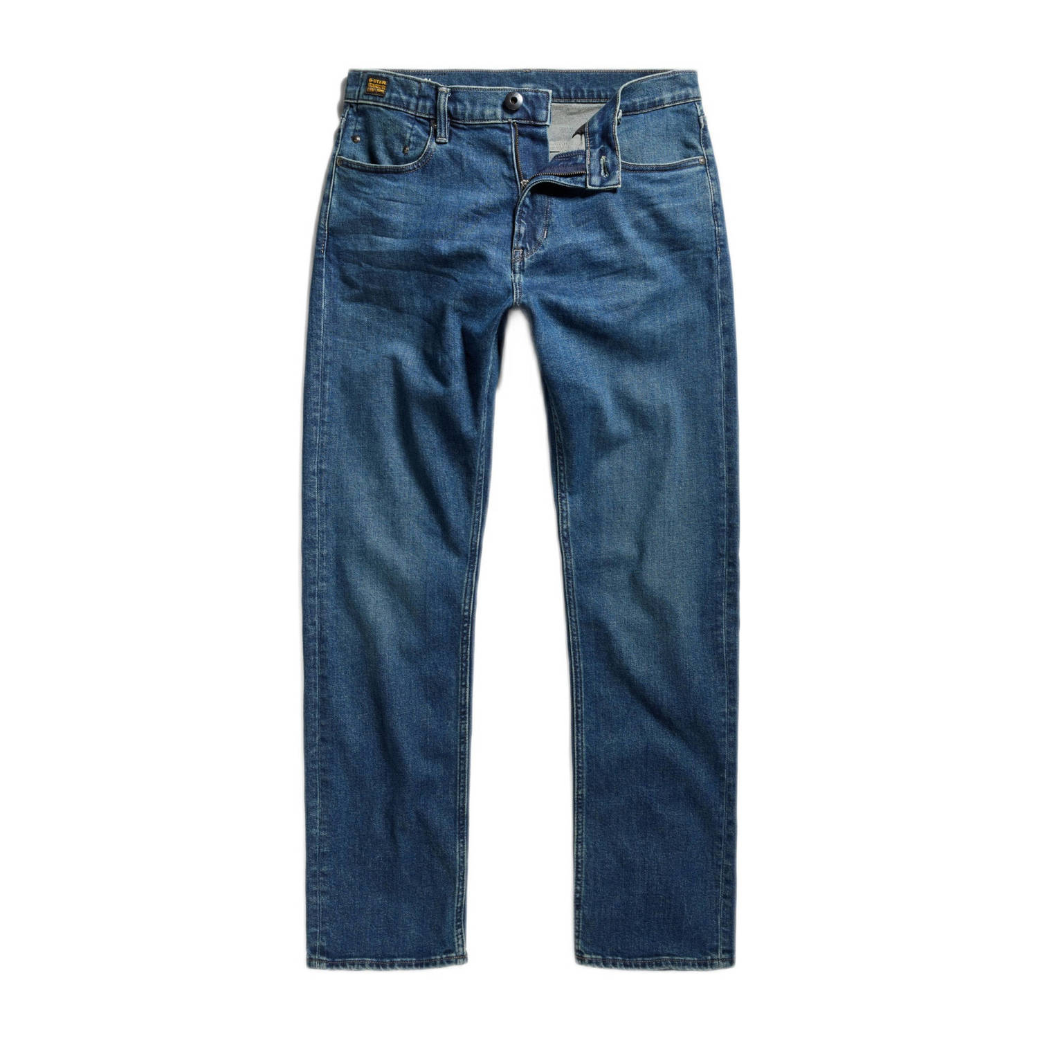 G-Star RAW Mosa Straight fit jeans worn in blue canal