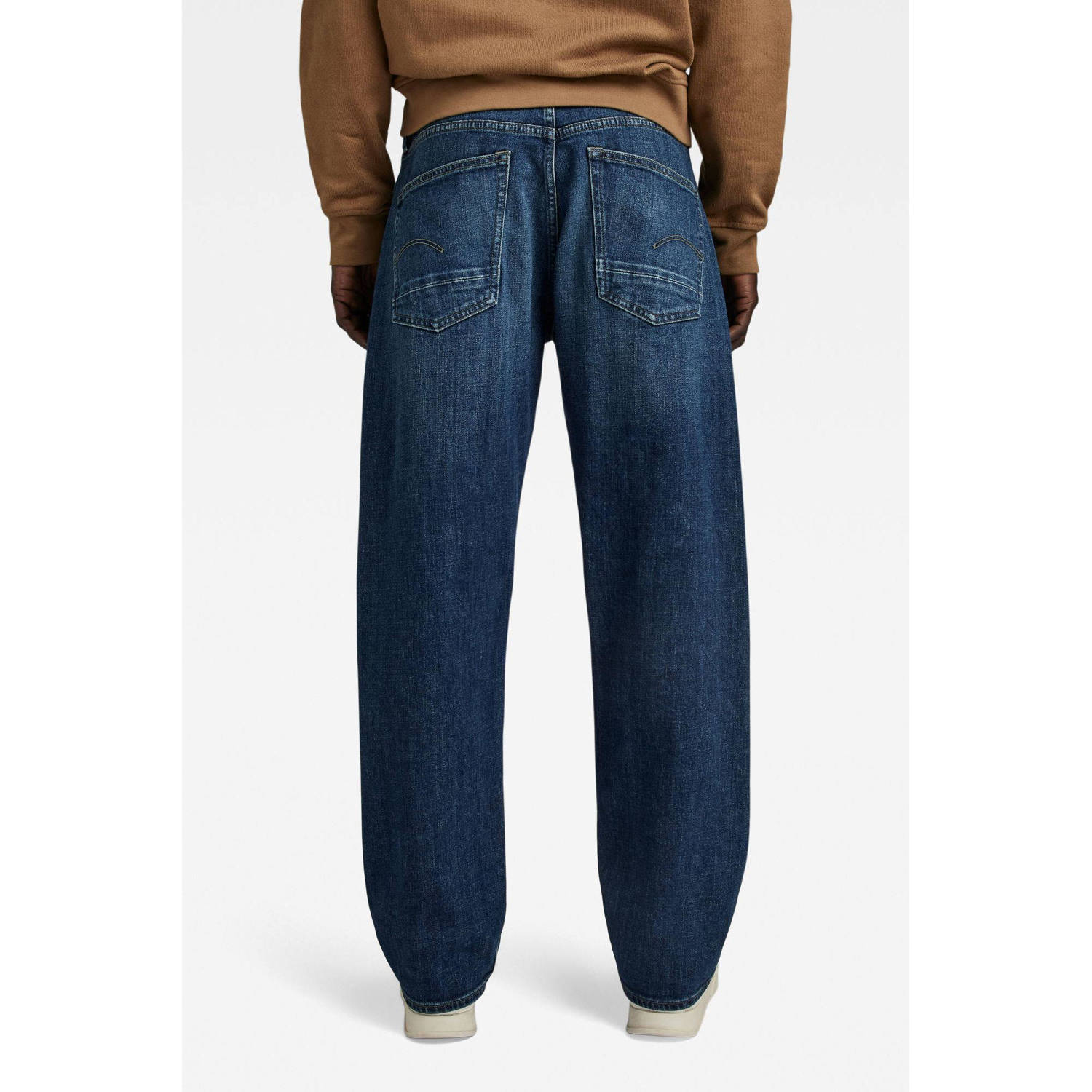 G-Star RAW Dakota straight fit jeans worn in sentry blue