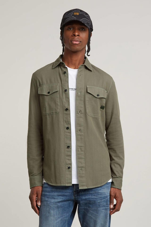 G-STAR slim fit denim overhemd Marine shamrock G-STAR slim fit denim overhemd Marine shamrock
