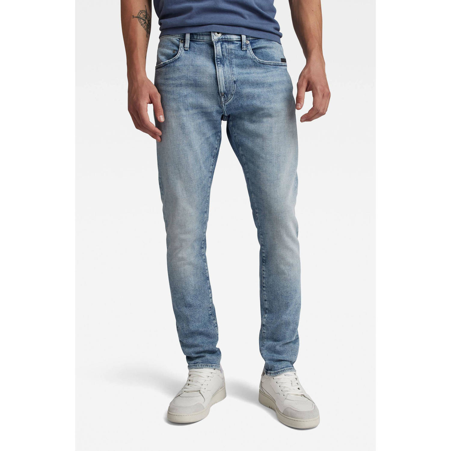 G-Star RAW Revend FWD skinny jeans sun faded nubay blue
