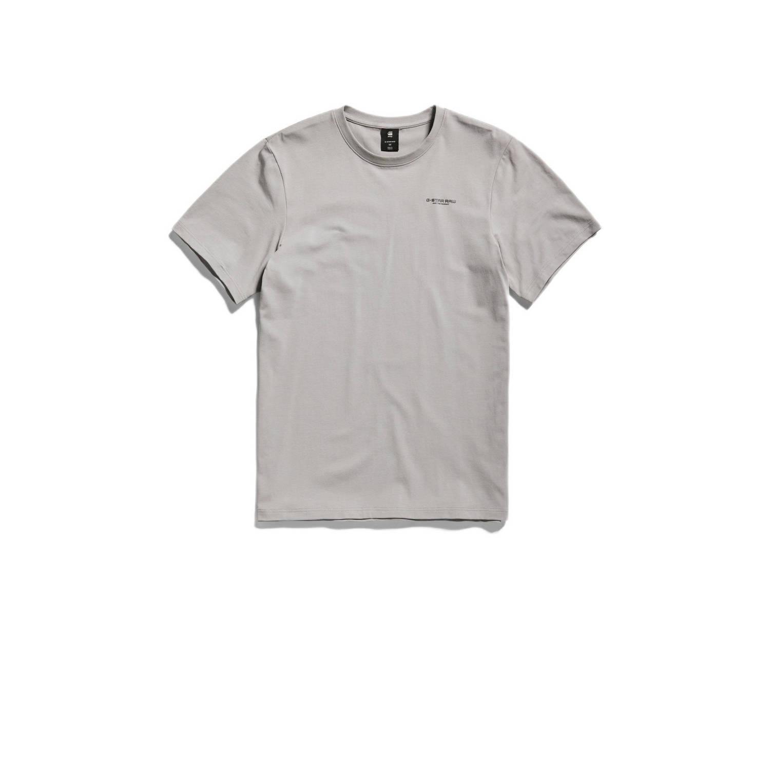 G-Star RAW slim fit T-shirt met logo grijs
