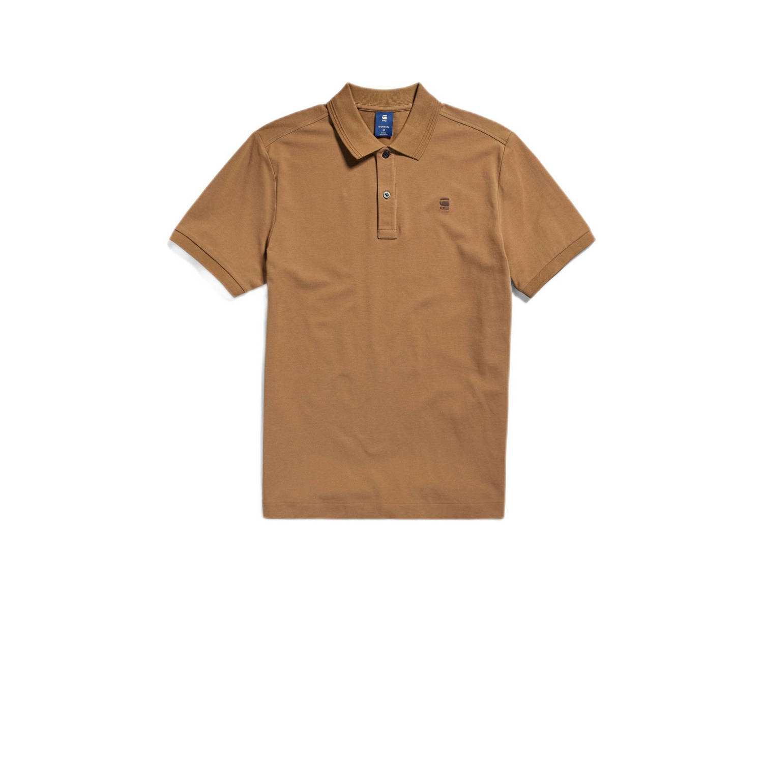 G-Star RAW slim fit polo met logo bruin