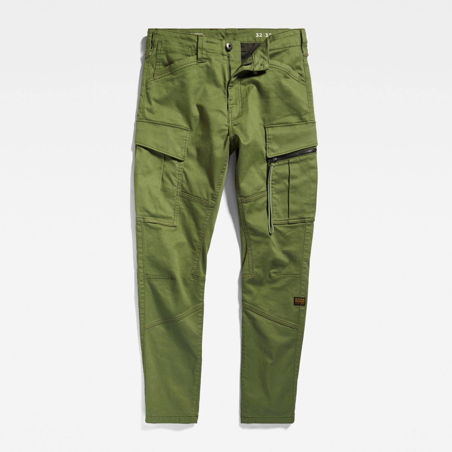 G-Star RAW Zip Pocket 3D Skinny Cargo Broek 2.0 Groen Heren