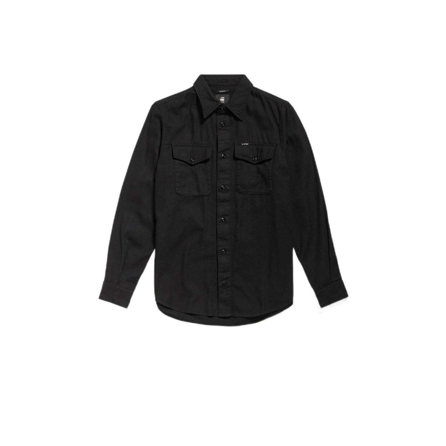 G-Star Raw Overhemd Lange Mouw D24963-D454 MARINE SLIM-B564 BLACK