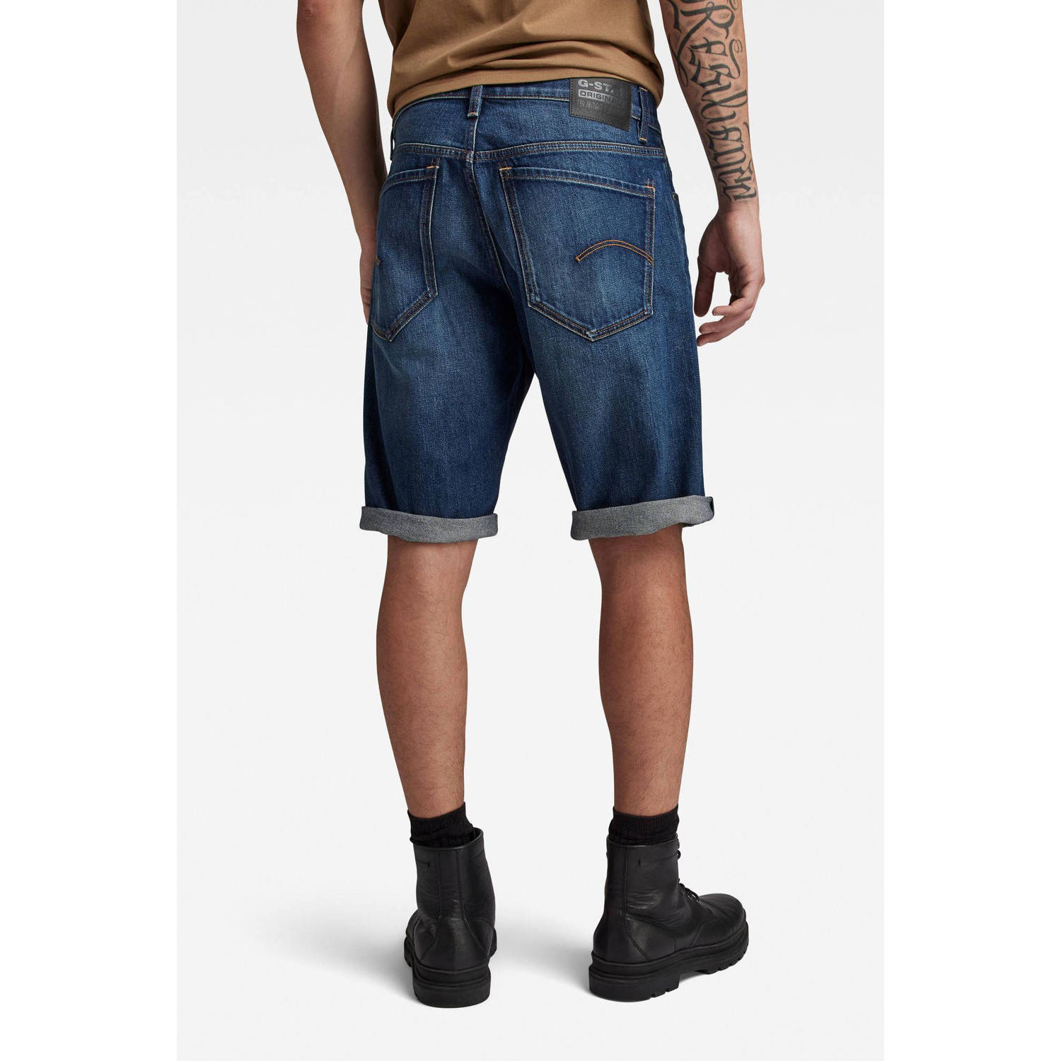 G-STAR Mosa straight fit short worn in isola night