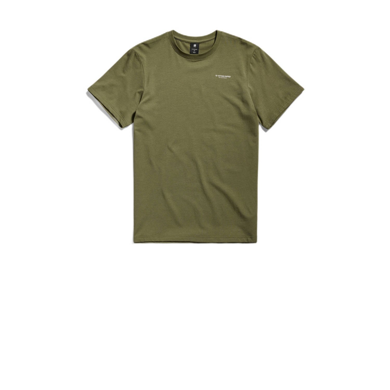 G-Star RAW slim fit T-shirt met logo groen