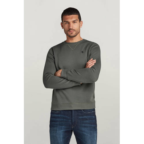 G-STAR sweater Premium Core met logo donkergroen afbeelding