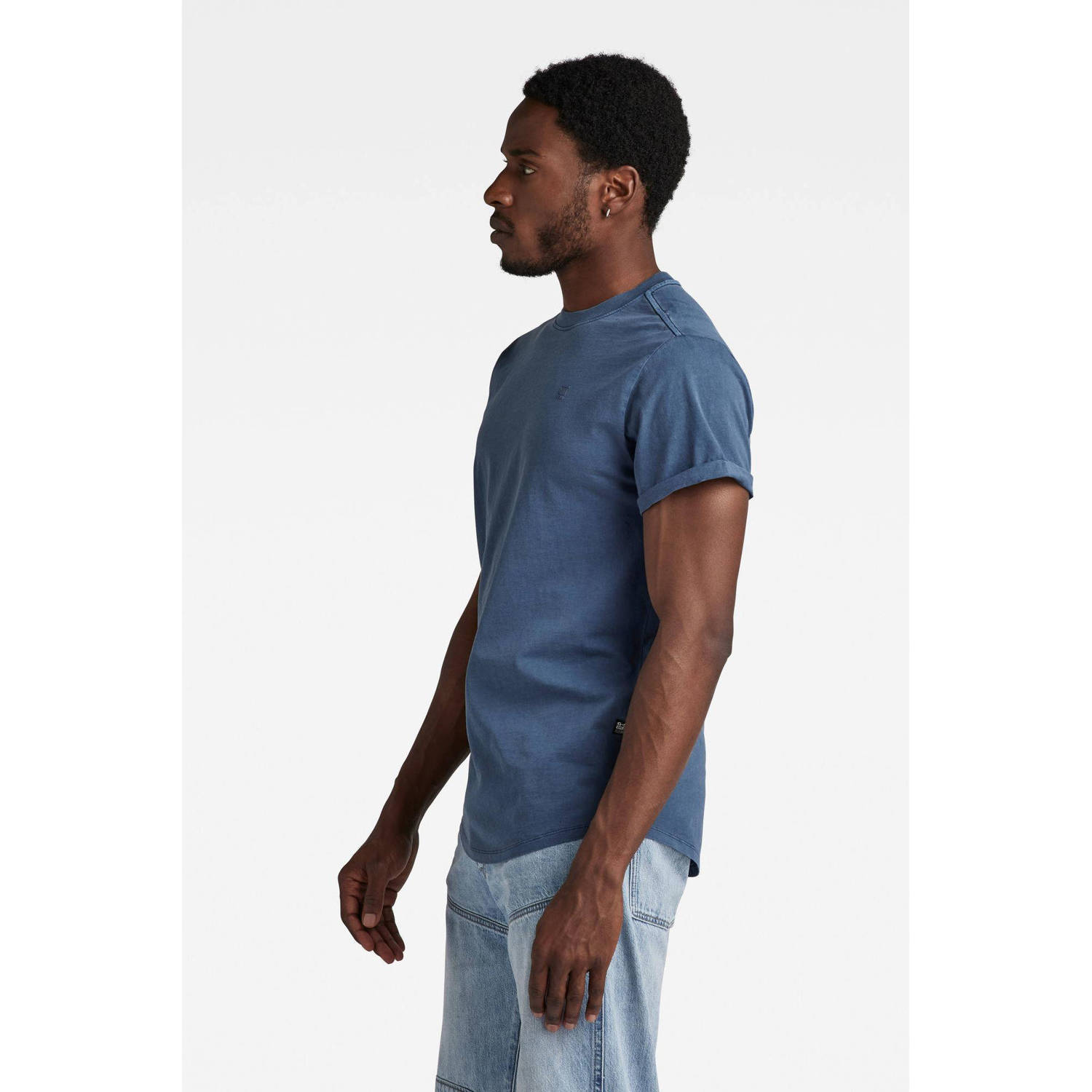 G-Star RAW oversized T-shirt met logo indigo