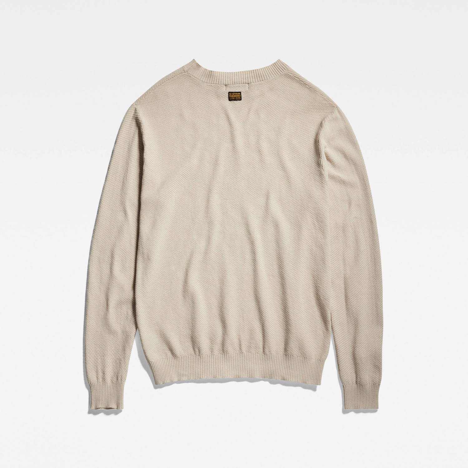 G-Star RAW fijngebreide trui Moss met logo whitebait