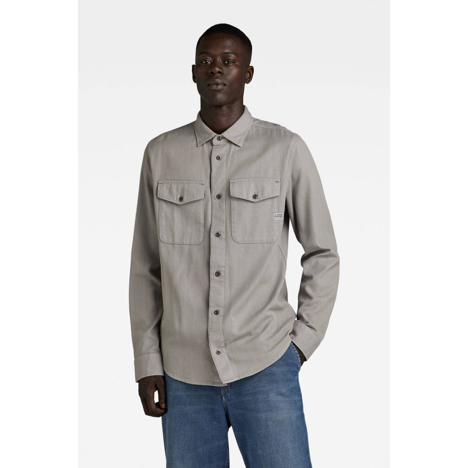 G-Star RAW Marine Slim Shirt Grijs Heren