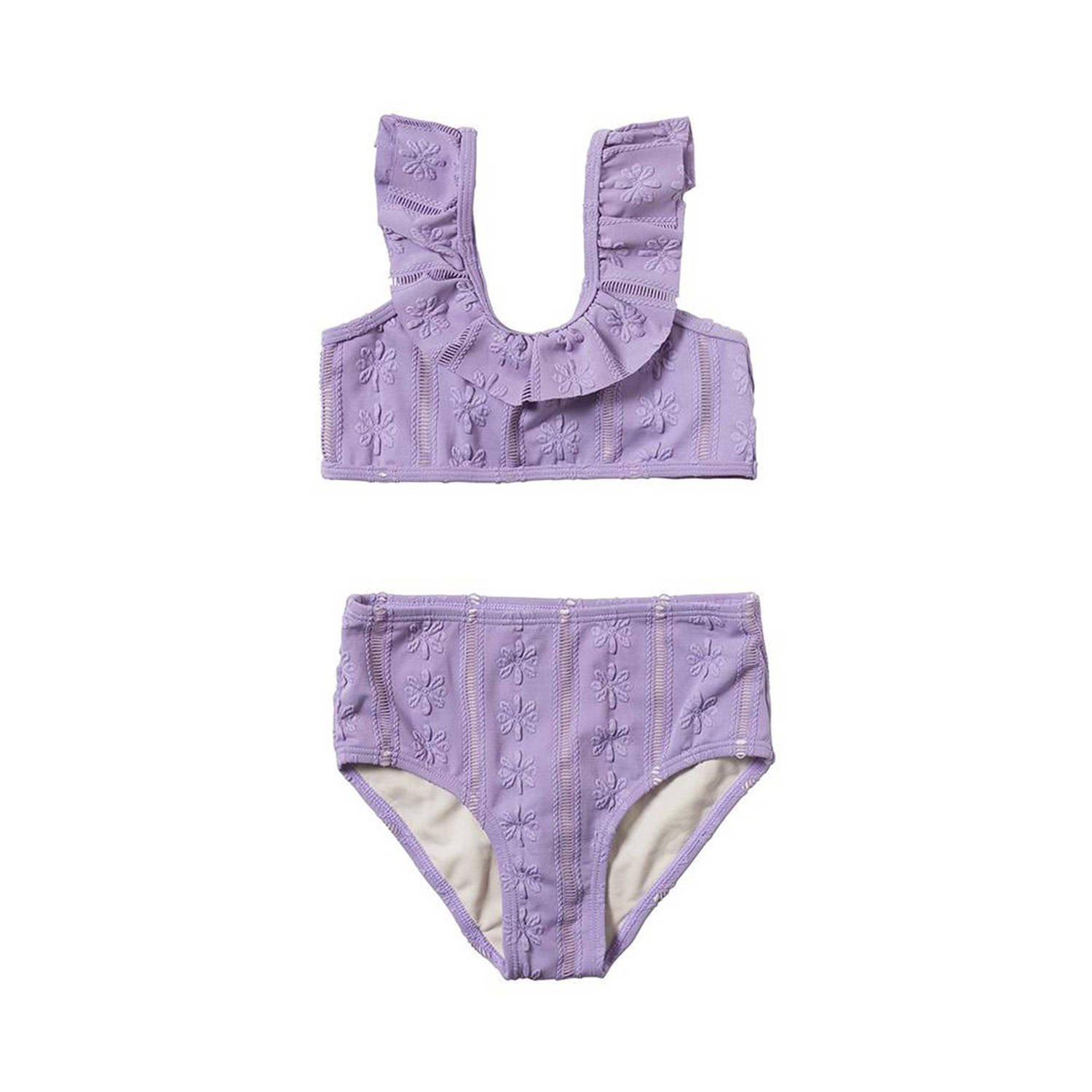 Salted Stories bikini set Suus lila Paars Meisjes Polyamide 110 116