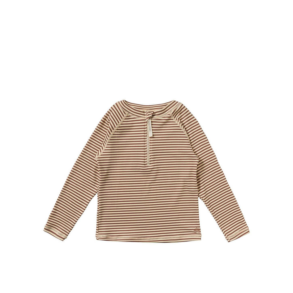 Salted Stories UV shirt bruin/offwhite
