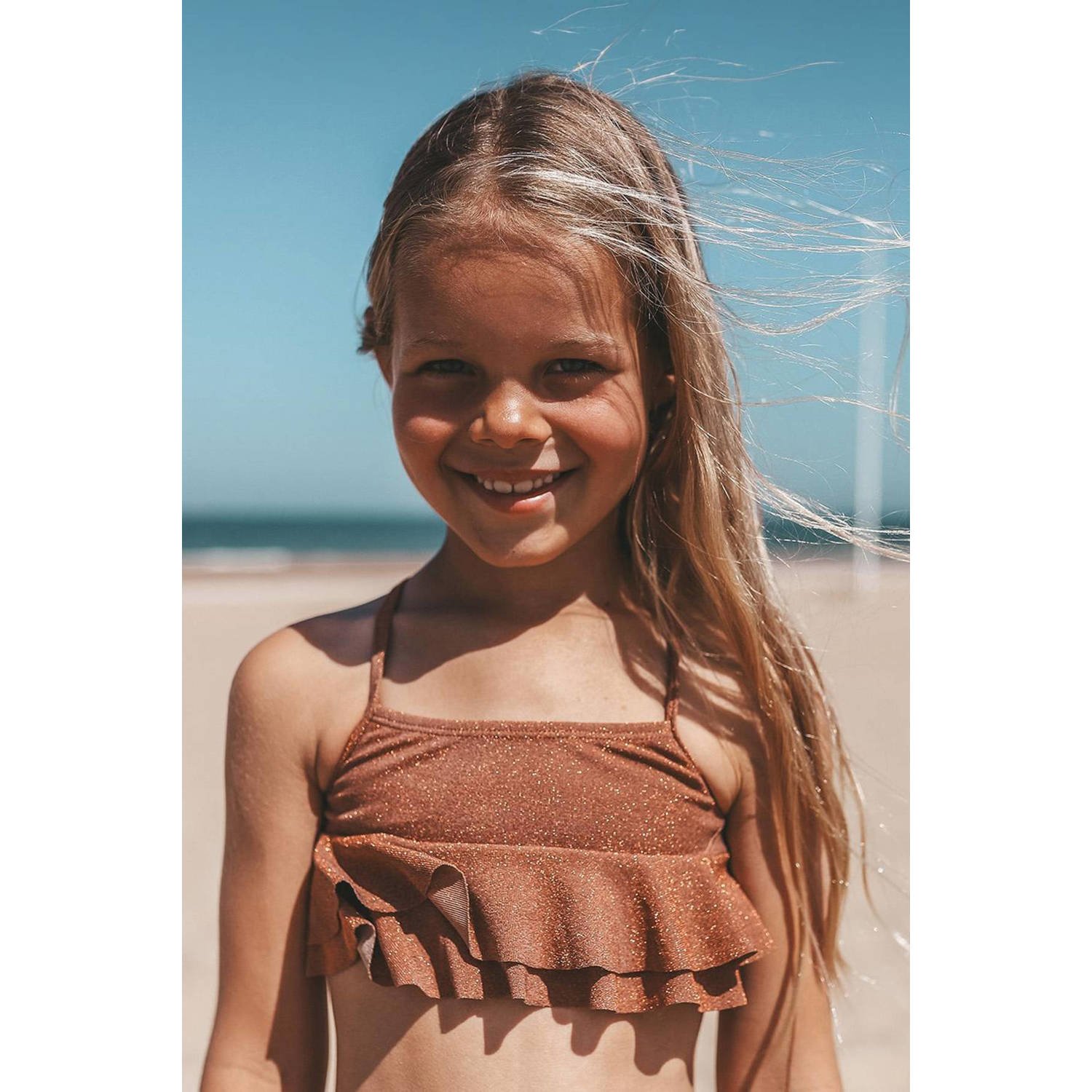 Salted Stories bikini Sami met glitter bruin