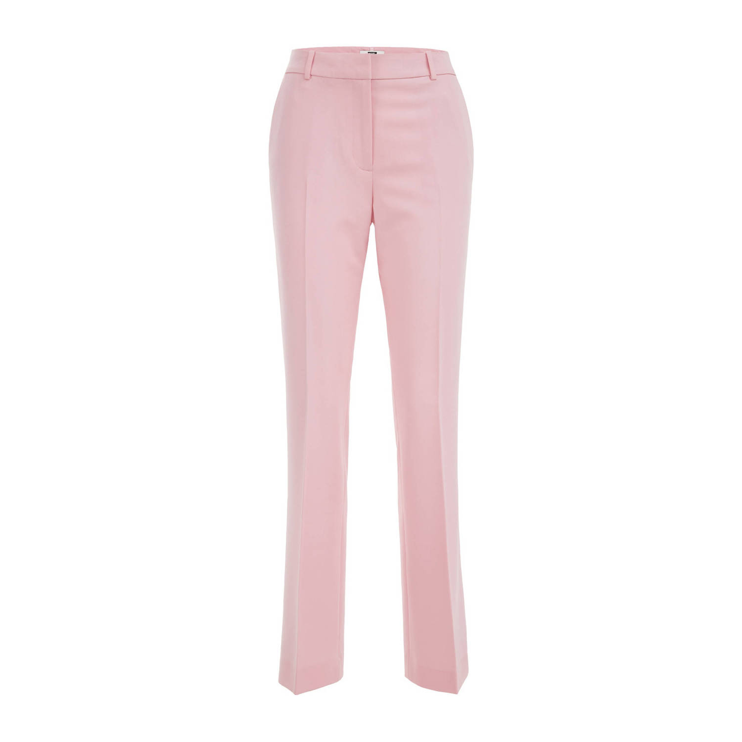 WE Fashion straight fit pantalon lichtroze