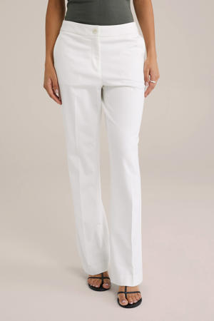 flared pantalon wit
