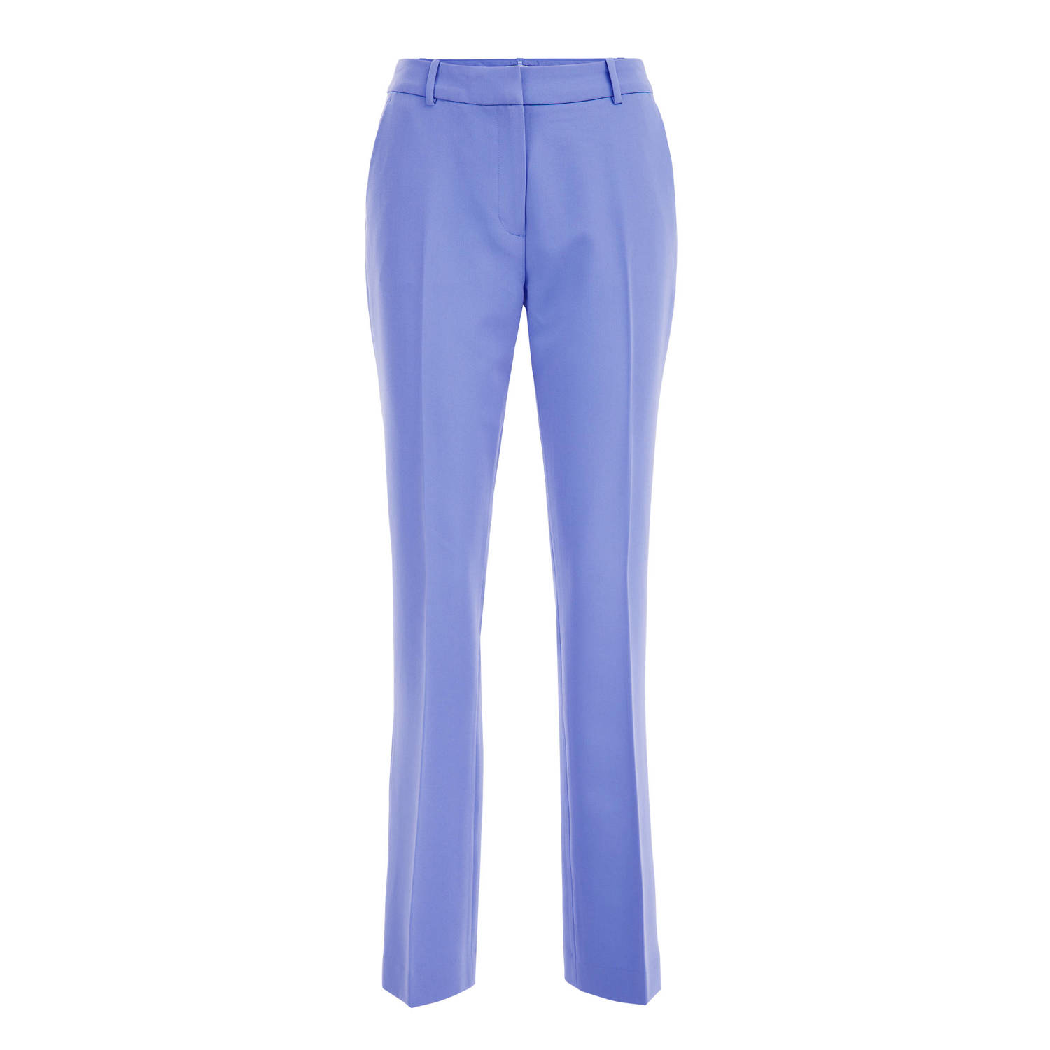 WE Fashion straight fit pantalon blauw