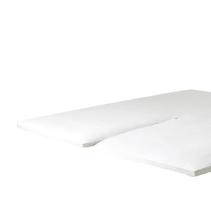 katoenen hoeslaken split wit