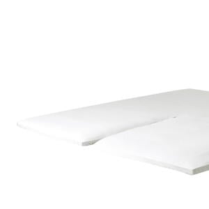 katoenen hoeslaken splittopper (tot 10 cm) - wit