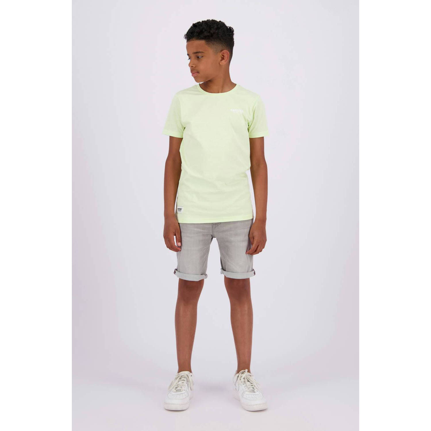 Raizzed denim short Oregon light grey stone Korte broek Grijs Jongens Stretchdenim 140