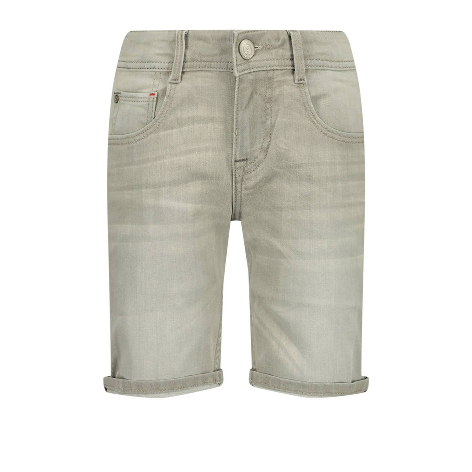 Raizzed denim short Oregon light grey stone Korte broek Grijs Jongens Stretchdenim 128