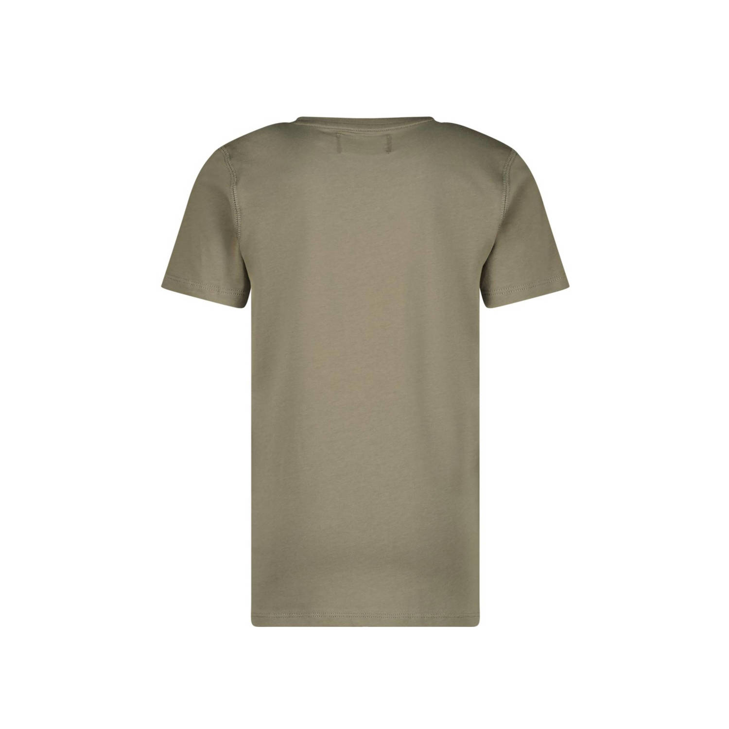 Raizzed T-shirt Huck met logo olijfgroen