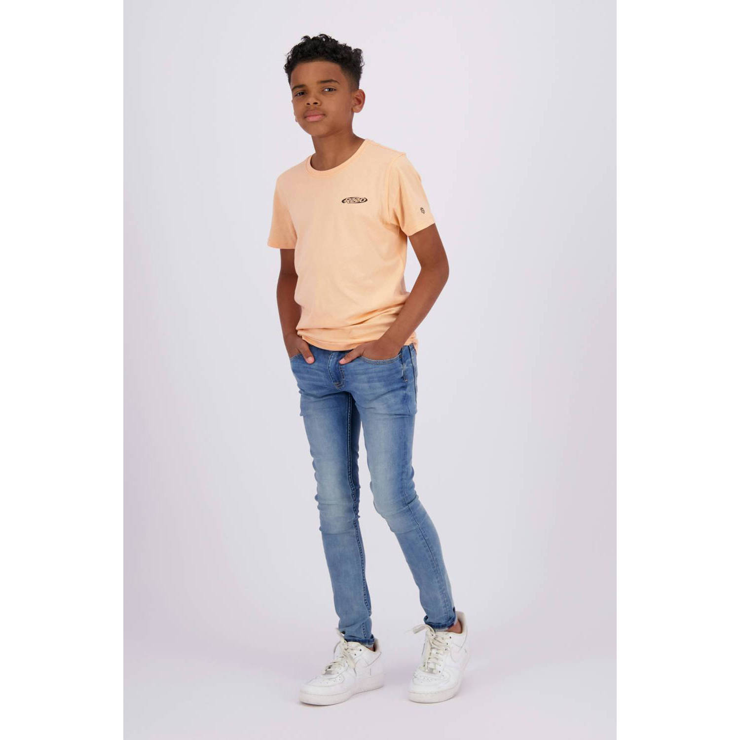 Raizzed T-shirt Helix met printopdruk zachtoranje